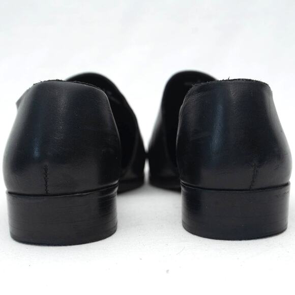 Marciante Black Leather The Marie Flats Shoes Size 9.5 - Picture 4 of 10